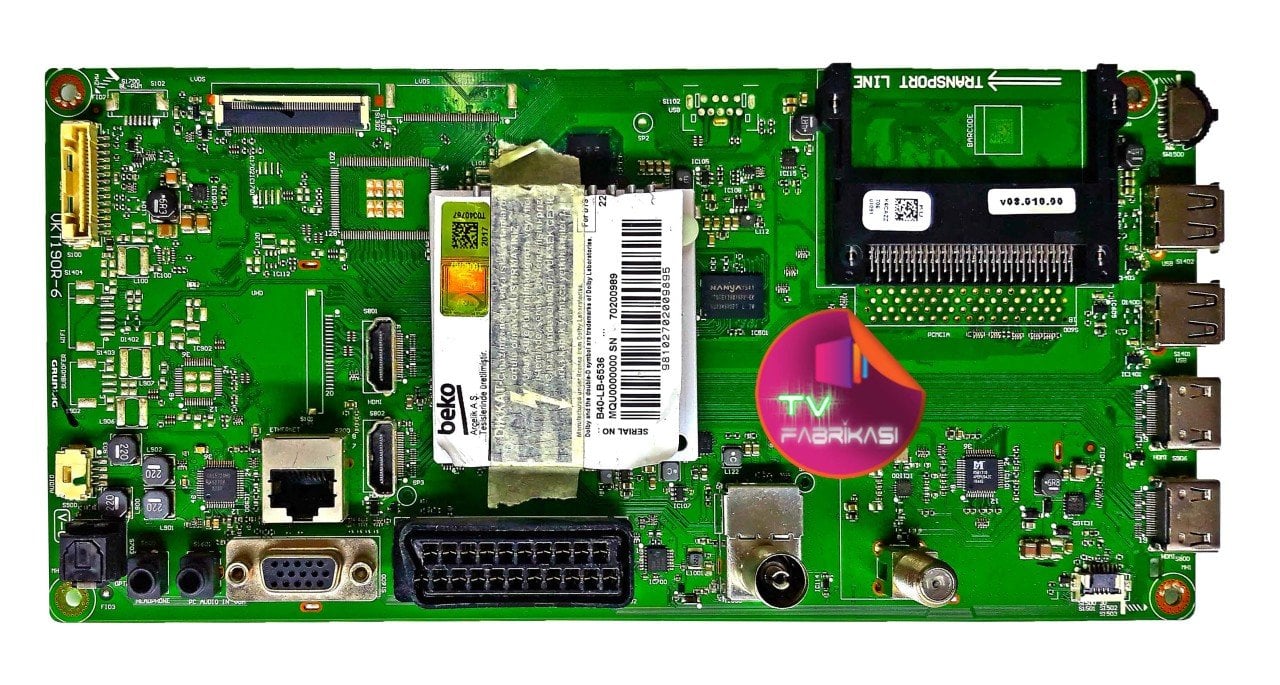 VKT190R-6 K6CAZZ 057040-A91 B40-LB-65 3B ARÇELIK ANAKART