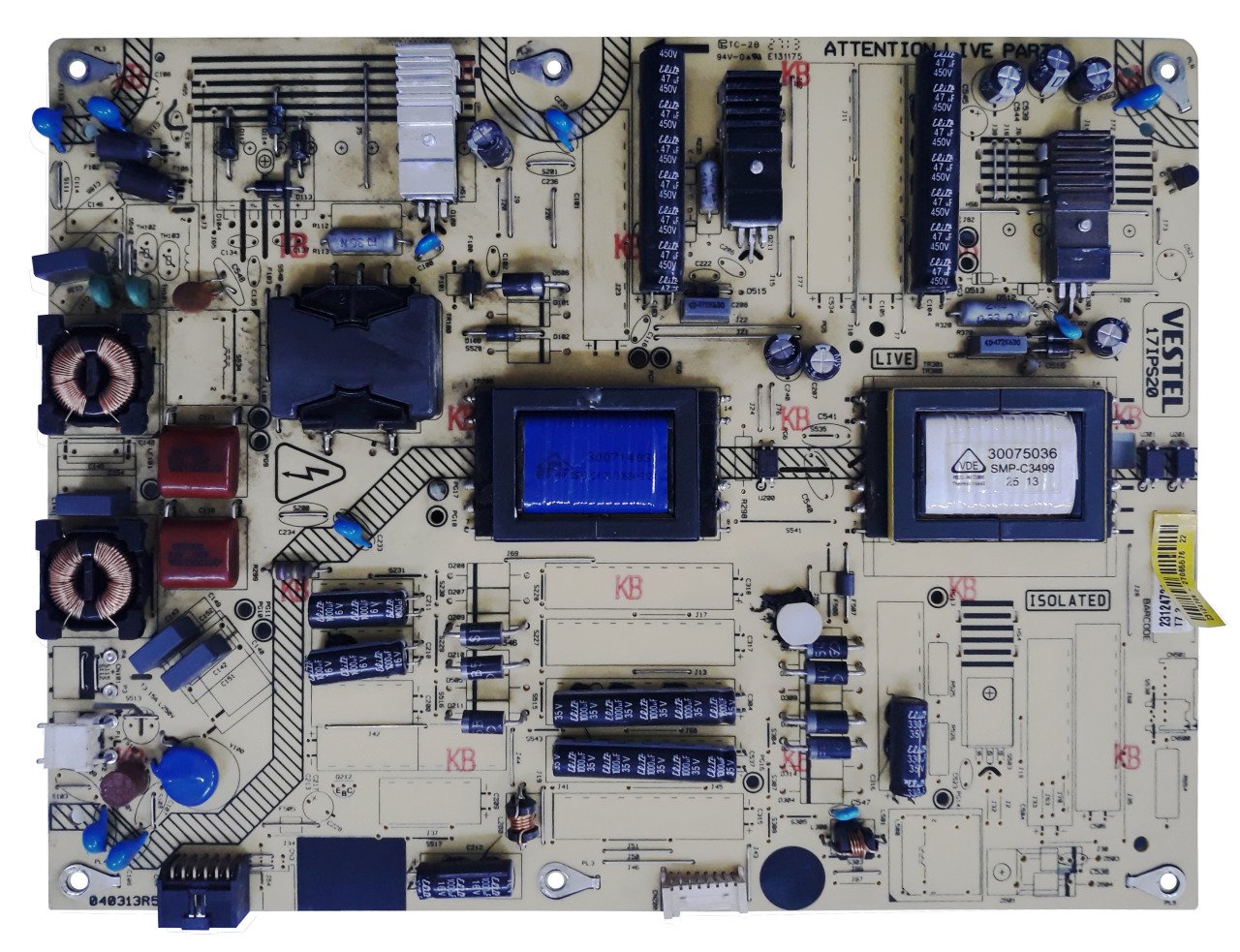 17IPS20 , 23124709 , 23124721 , 42PF5025 , POWER BOARD , VESTEL BESLEME
