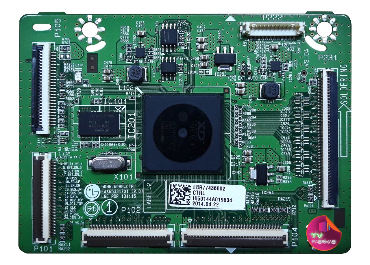 EAX65331701(2.0) , 50R6_60R6_CTRL , LGE PDP 131115 , LG T-CON BOARD