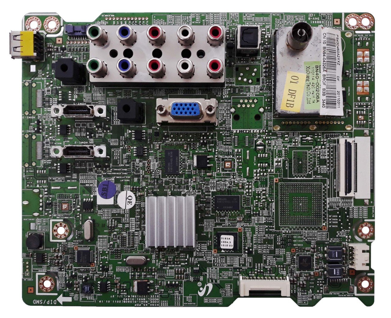 BN41-01590B , BN94-04326A , PS43450A2XXZ , MAIN BOARD , SAMSUNG ANAKART