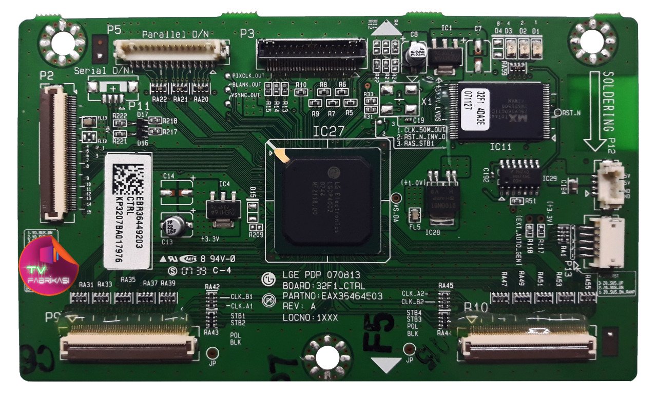 EAX36464503 , LGE PDP 070813 , BOARD 32F1_CTRL , LG T-CON BOARD