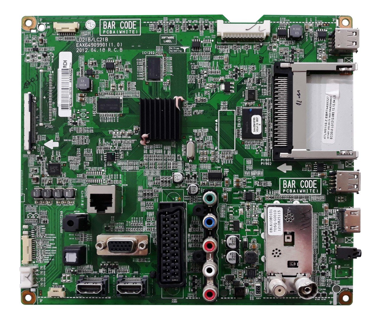EAX64909901(1.0) , EBR74499327 , 47LM615S , MAIN BOARD , LG ANAKART