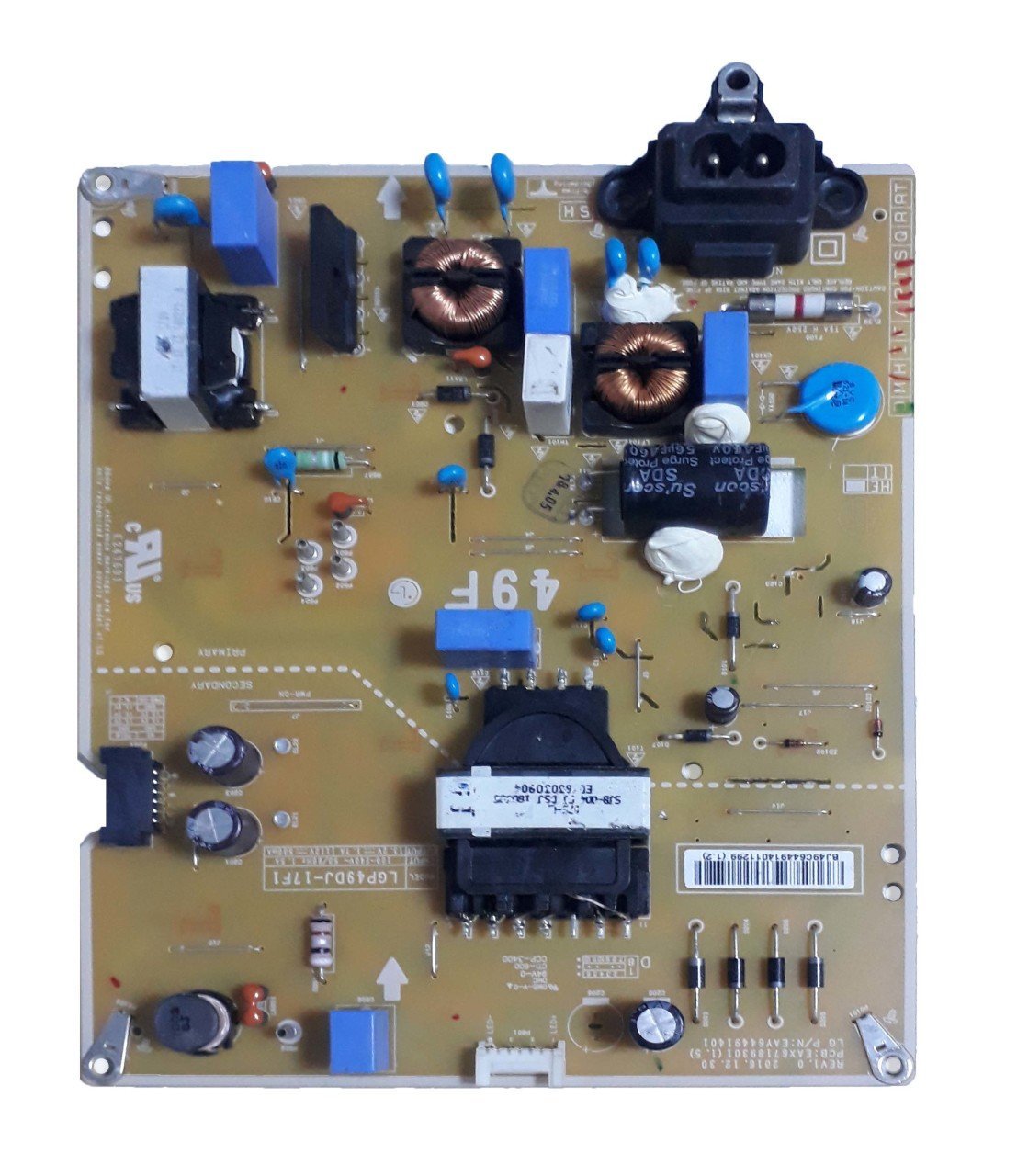 Eax67189301 (1.5) , Eay64491401 , Lgp49dj-17f1 , Lg 49lj594v-Za , Nc490due-Aafx1 , Power Board , Lg Besleme