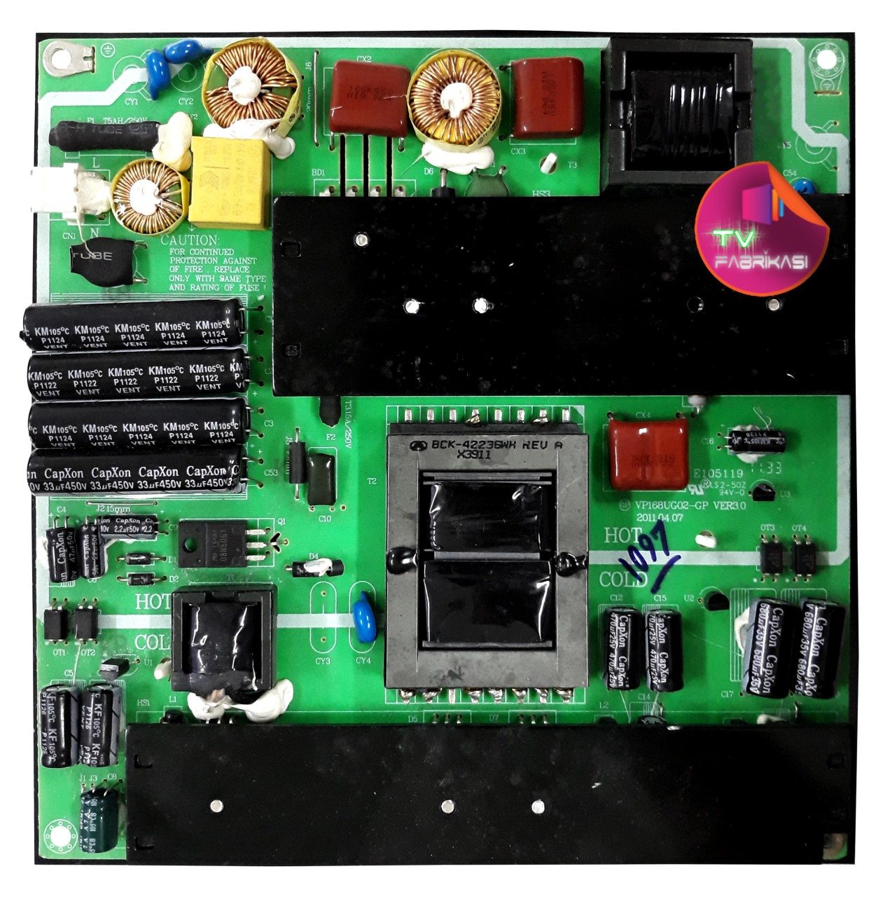 VP168UG02-GP , VER 3.0 , E105119 , POWER BOARD , DIĞER , BESLEME