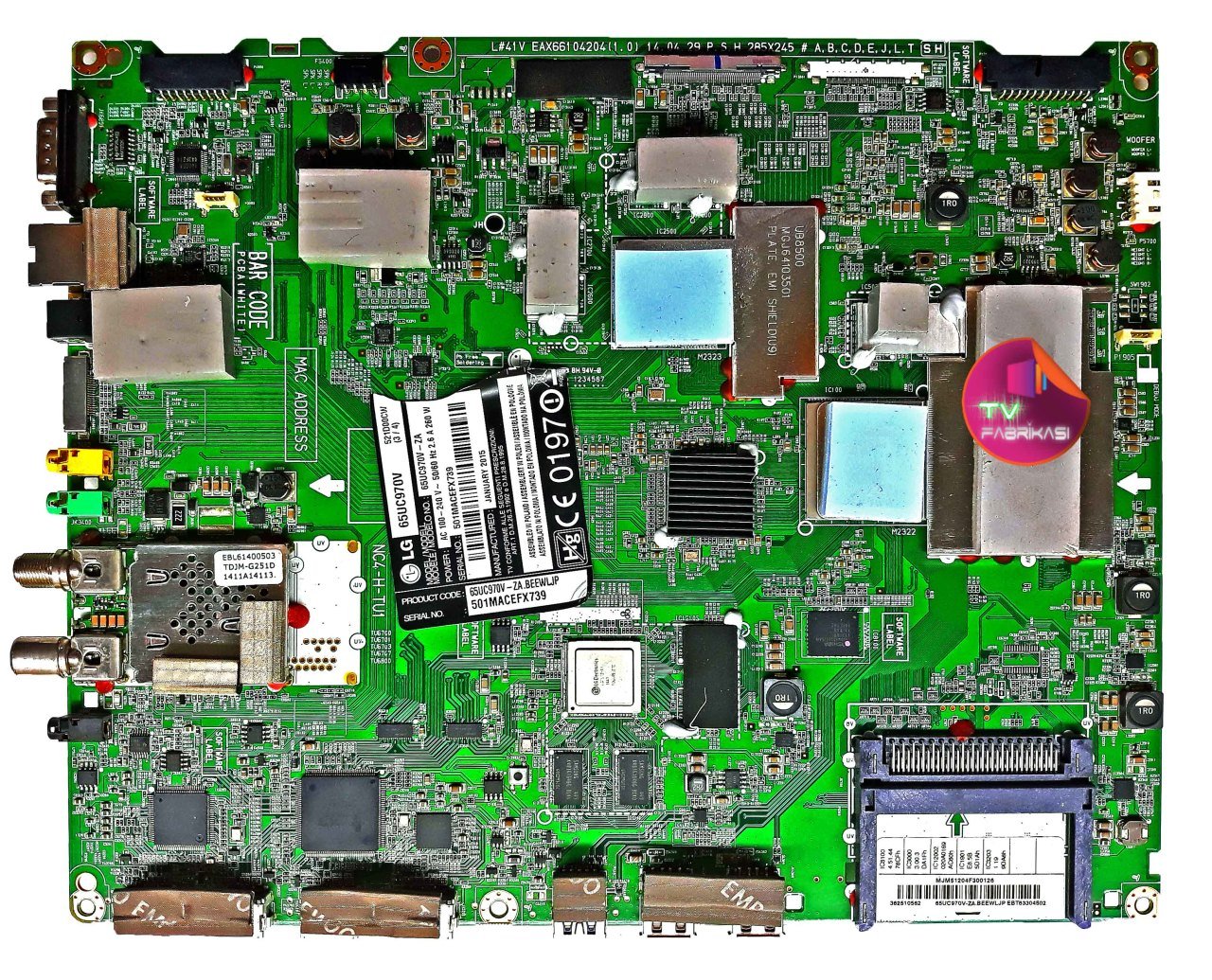 LG 65UC970V , EBT63304502 , EAX66104204(1.0) , MAIN BOARD , LG ANAKART