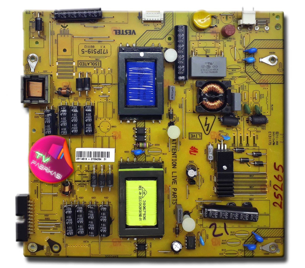 17IPS19-5 , 061112 , 23114519 , POWER BOARD , VESTEL BESLEME