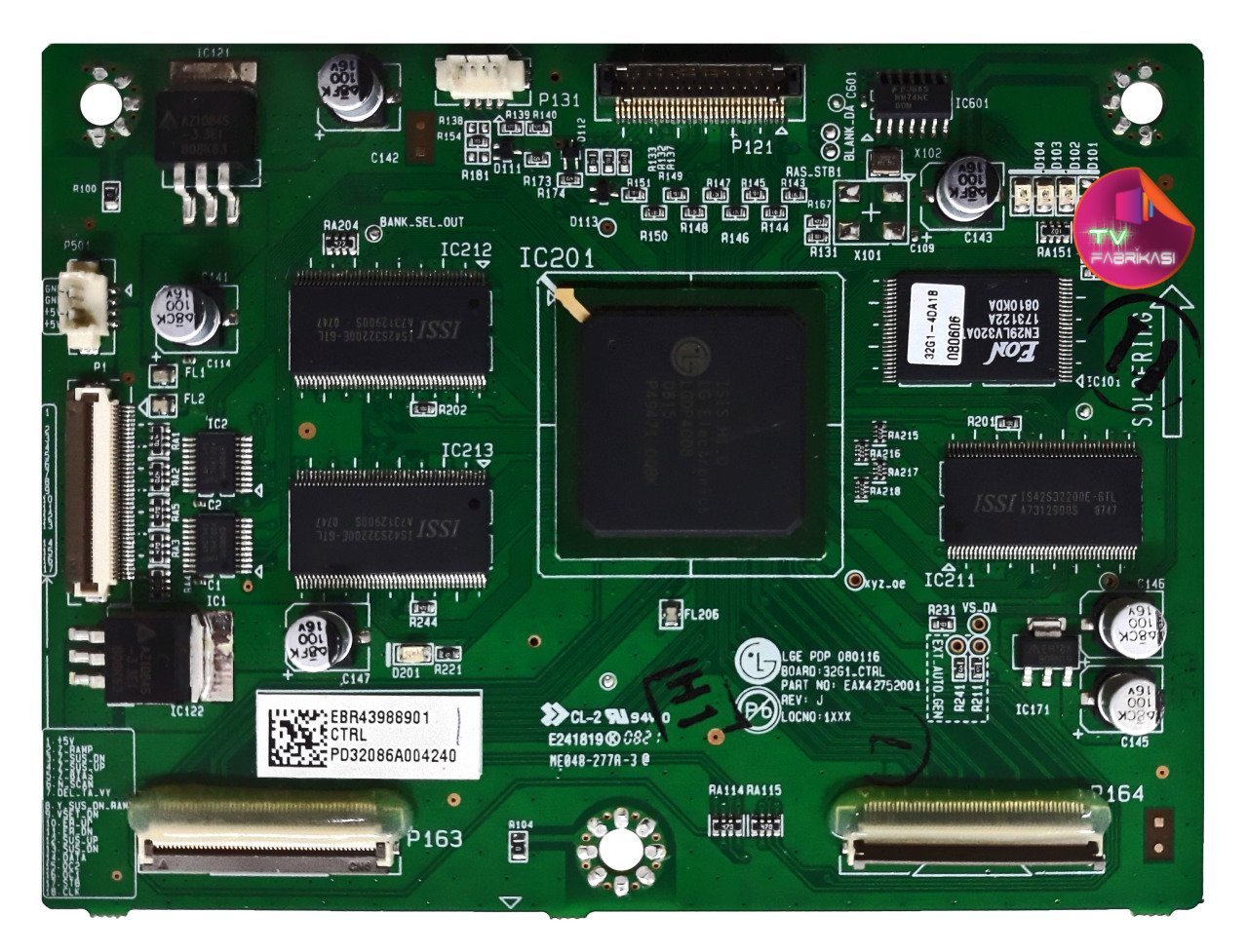 EAX42752001 , LGE PDP 080116 , 32G1_CTRL , LG T-CON BOARD