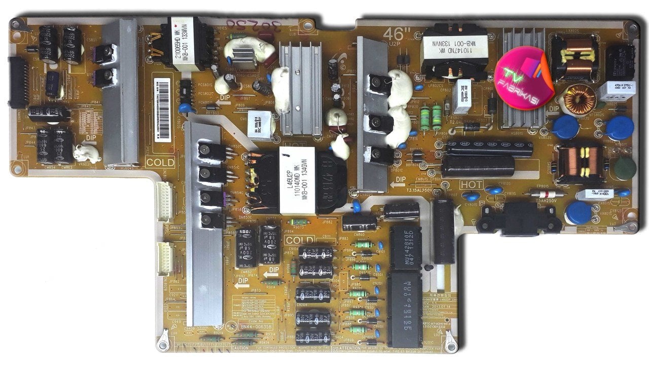 L46U2P_DHS , BN44-00635B , REV 1.1 , UE46F8000ST  , POWER BOARD , SAMSUNG BESLEME