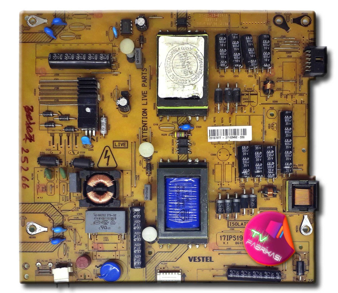 17IPS19-5 , 061112 , 23157377 , POWER BOARD , VESTEL BESLEME
