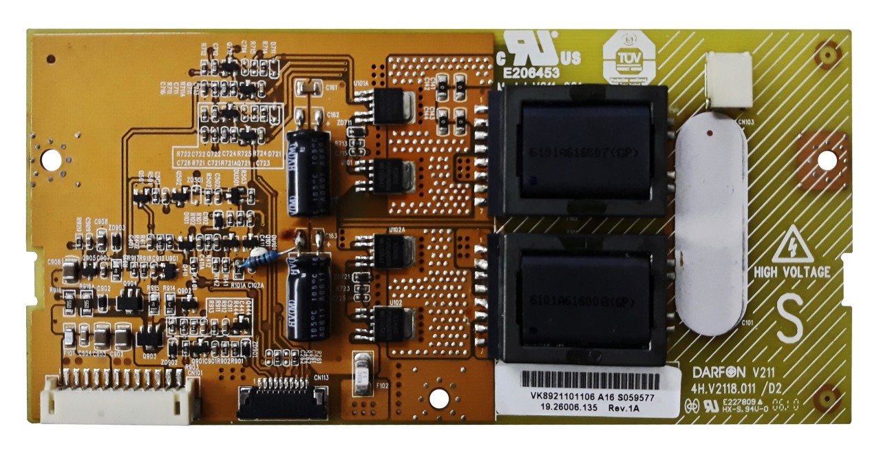 4H.V2118.011/D2 ,  V211-001 ,  PHILIPS 32PF5321/12 , INVERTER BOARD